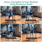 RAVS Adjustable Mini Trampoline for Indoor Fitness