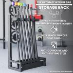 Synergee Weight Bar Rack for Home Gym Storage