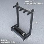 Synergee Weight Bar Rack for Home Gym Storage