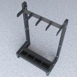 Synergee Weight Bar Rack for Home Gym Storage
