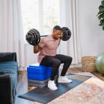 4 Inch Stackable Aerobic Step Platform - Grey