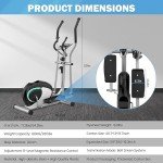 Dripex Magnetic Elliptical Crosstrainer with 8 Resistance Levels