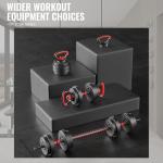 OLIXIS 4-in-1 Adjustable Dumbbell and Fitness Set