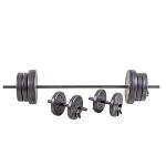 105 Pound Adjustable Barbell Weight Set for Home Gym