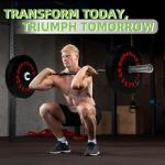 260LB Olympic Bumper Plates with 7FT Barbell