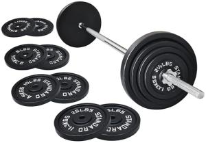 Cast Iron Barbell Weight Set with Plates