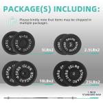 Cast Iron Barbell Weight Set with Plates