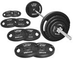 Cast Iron Barbell Weight Set with Standard Plates