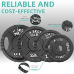 Cast Iron Barbell Weight Set with Standard Plates