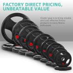 95 lbs Cast Iron Weight Plates with Barbell Set