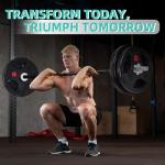 95 lbs Cast Iron Weight Plates with Barbell Set