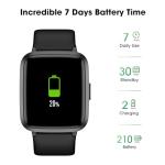 Waterproof Fitness Tracker Watch with Heart Monitor