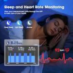 Waterproof Fitness Tracker Watch with Heart Monitor