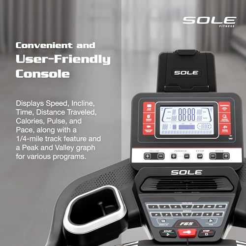2023 Sole F65 Foldable Bluetooth Treadmill for Home Gym