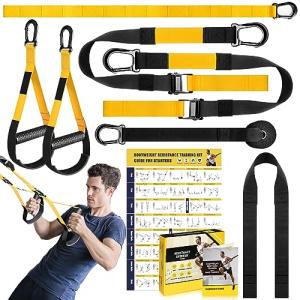 Home Resistance Training Kit with Straps and Handles