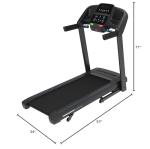 Horizon Fitness T101 Folding Treadmill with Incline and Bluetooth