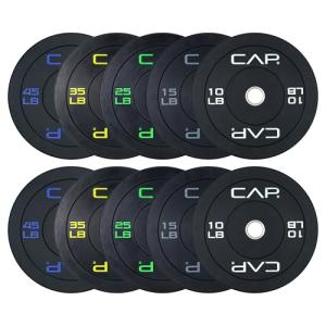 CAP Barbell 260 LB Olympic Bumper Plate Set