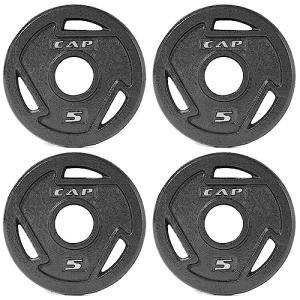 CAP Barbell 2-Inch Olympic Grip Weight Plates Set