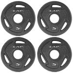 CAP Barbell 2-Inch Olympic Grip Weight Plates Set