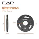 CAP Barbell 2-Inch Olympic Grip Weight Plates Set