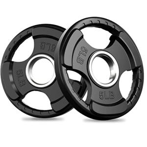 RitFit Olympic Rubber Weight Plates for Barbell