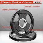 RitFit Olympic Rubber Weight Plates for Barbell