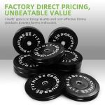 Fitvids Olympic Bumper Plates Set, 260LB Total