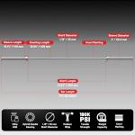 PAPABABE 7ft Olympic Barbell - 45lbs, 1000lbs Capacity