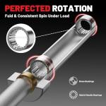 PAPABABE 7ft Olympic Barbell - 45lbs, 1000lbs Capacity