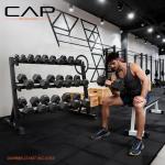 CAP Barbell Black 3-Tier Dumbbell Rack, 51