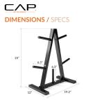 CAP Barbell 1-Inch Weight Plate Tree Rack
