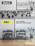 YOLEO Adjustable 3-Tier Dumbbell Rack for Home Gym