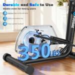 16-Level Magnetic Resistance Elliptical for Home Gym