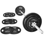 Cast Iron Barbell Weight Set with 5FT Bar