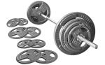 Fitvids 1" Standard Weight Plates and Barbell Set