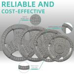 Fitvids 1" Standard Weight Plates and Barbell Set