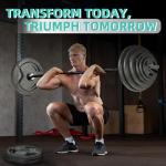 Fitvids 1" Standard Weight Plates and Barbell Set