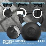 Yes4All 35 lb Powder Coated Kettlebell - Light Blue