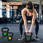 3-Piece Kettlebell Set for Strength Training