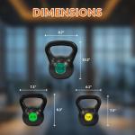 3-Piece Kettlebell Set for Strength Training