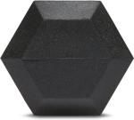 20 lb Rubber Hex Dumbbell - Single Black