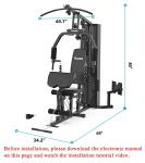148LB Multifunctional Full Body Home Gym Equipment