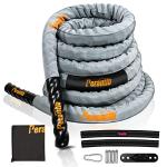 Perantlb Battle Rope with Anchor Strap Kit