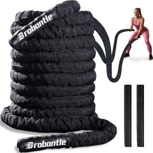 Brobantle 30FT 1.5 Inch Battle Rope for Workouts