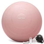 YOTTOY Anti-Burst Yoga & Exercise Ball (Pink)