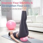 Kisnbld 9-Inch Mini Pilates and Yoga Ball