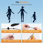 Tangle-Free High-Speed Jump Rope with Foam Handles