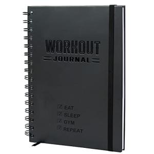 Hardcover Fitness Journal and Workout Planner