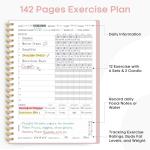 A5 Fitness Workout Journal for Tracking Progress