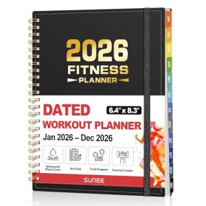 2026 Fitness Workout Journal for Goal Tracking